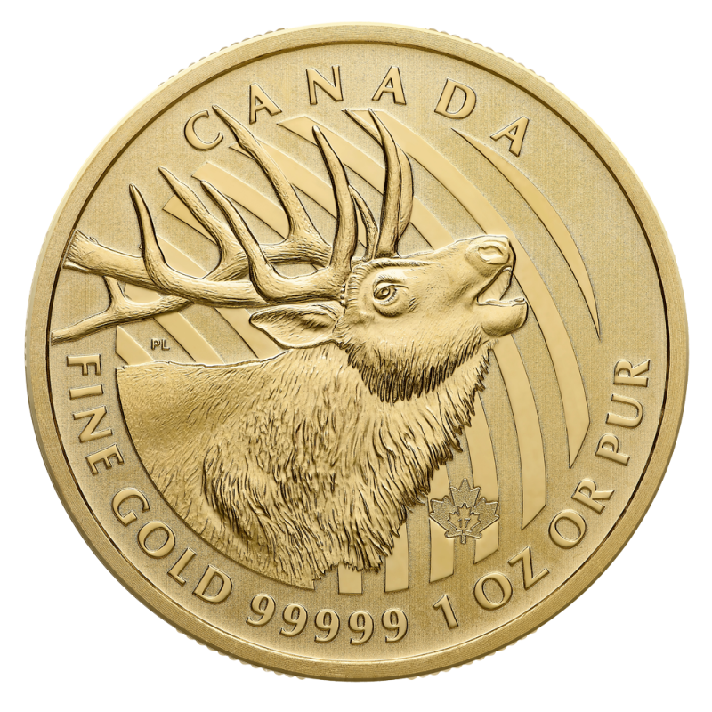 Call of the Wild "Hirsch" 1oz Goldmünze 2017 | .99999 ohne Blisterverpackung