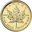 Maple Leaf 1/20oz Goldmünze versch. Jahrgänge