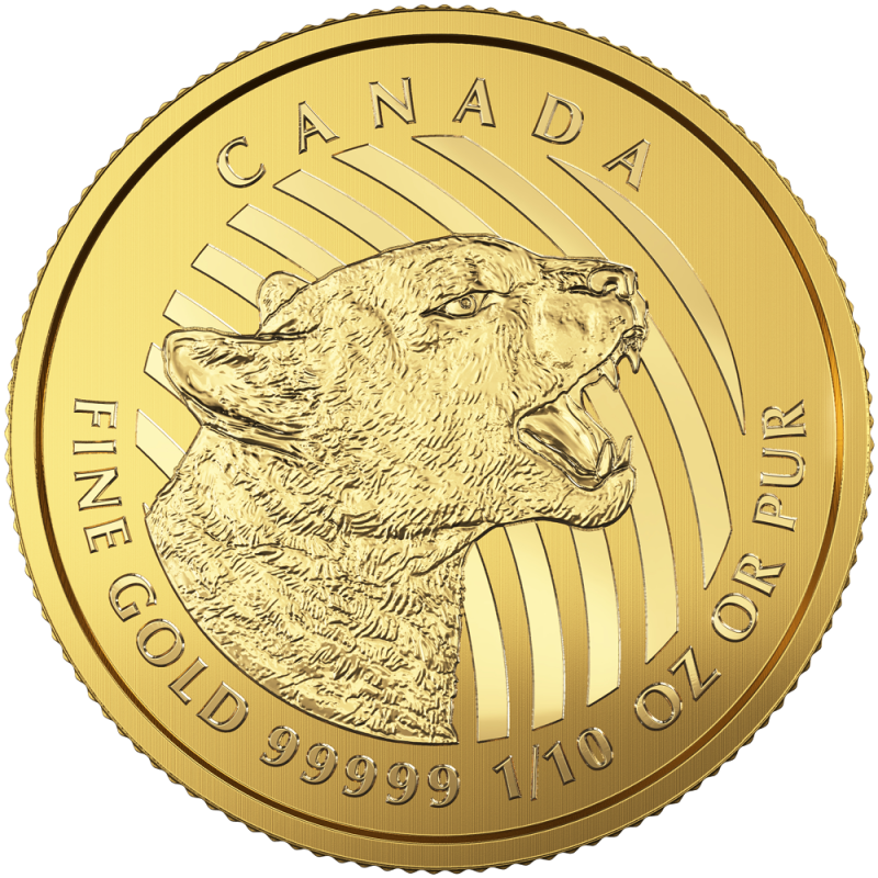 Call of the Wild Puma 1/10oz Goldmünze 2016 | .99999