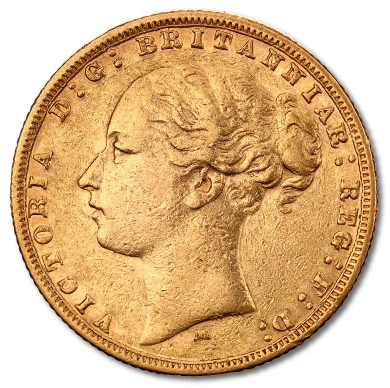 Sovereign Victoria Jugend Goldmünze | 1838-1887