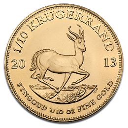 Krügerrand 1/10oz Goldmünze 2013