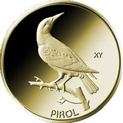 20 Euro Heimische Vögel Pirol 1/8 oz Goldmünze 2017 (F)