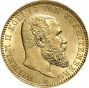 10 Mark König Wilhelm II. Württemberg Goldmünze