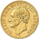 10 Mark König Johann Sachsen Goldmünze