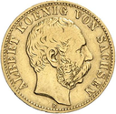 10 Mark König Albert Sachsen Goldmünze