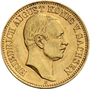 10 Mark König Friedrich August Sachsen Goldmünze