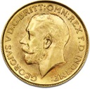 1/2 Pfund Sovereign Georg V. Goldmünze verschiedene Jahre