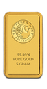 5 Gramm Goldbarren Perth Mint mit Zertifikat