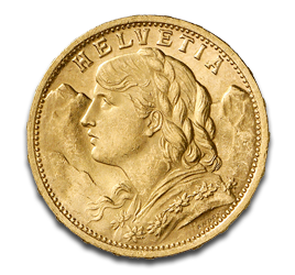 [11701] 20 Franken Vreneli Goldmünze Schweiz | 1897-1949
