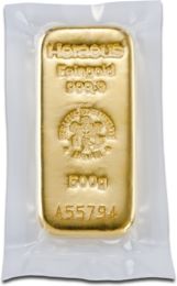 [30008] 500 Gramm Goldbarren Heraeus mit Zertifikat