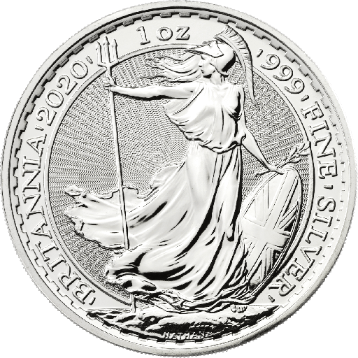[209165] Britannia 1 Unze Silbermünze 2020 differenzbesteuert