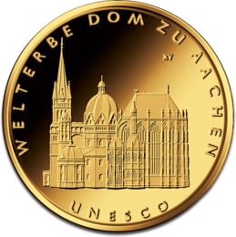 [10838] 100 Euro Aachener Dom 1/2oz Goldmünze 2012 | Deutschland