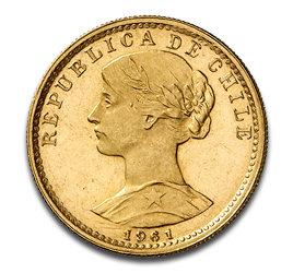 [10503] 20 Pesos Liberty Goldmünze Chile