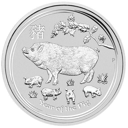 [201287] Lunar II Schwein 1kg Silbermünze 2019 differenzbesteuert