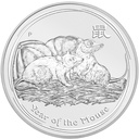 Lunar II Maus 1 Kilo Silbermünze 2008 differenzbesteuert