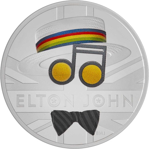 [209193] Musik-Legenden - Elton John - 1 Unze Silbermünze 2020 Proof differenzbesteuert