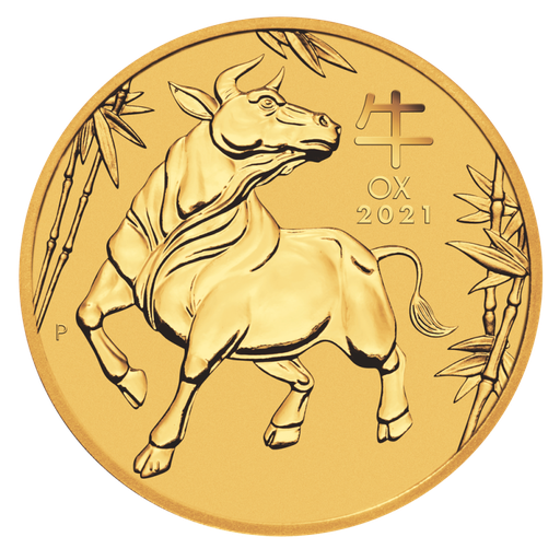 [101251] Lunar III Ochse 1 Unze Goldmünze 2021