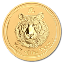 Lunar II Tiger 2oz Goldmünze 2010