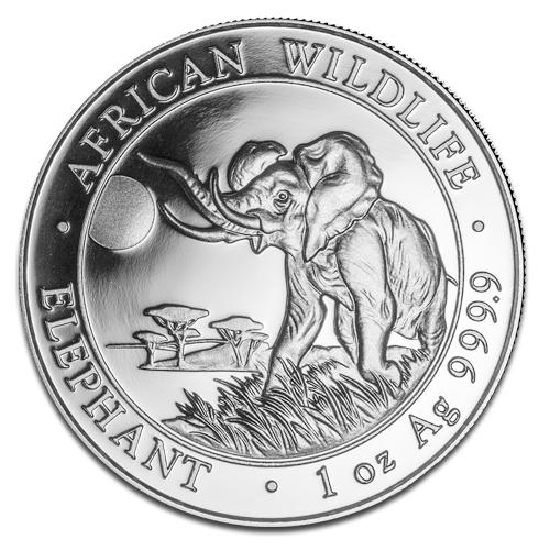 [23106-1] Somalia Elefant 1oz Silbermünze 2016 differenzbesteuert