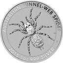Trichternetz-Spinne 1 Unze Silbermünze 2015 | differenzbesteuert