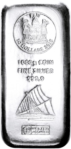 [22611-1] 1 kilo Silber Münzbarren Fiji Island - differenzbesteuert