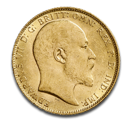 [10902] Sovereign Edward VII Goldmünze | 1902-1910