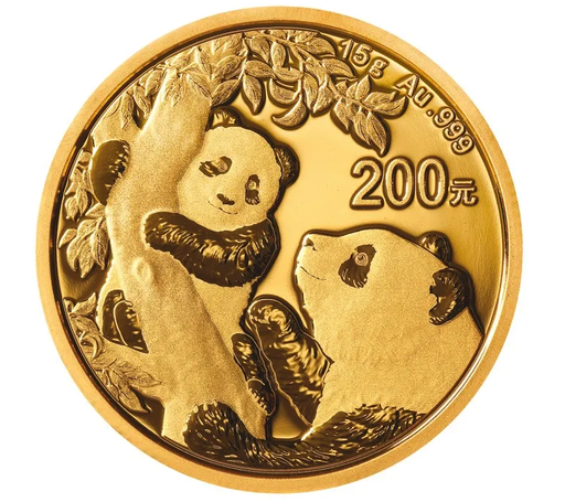 [106302] China Panda 15g Goldmünze 2021
