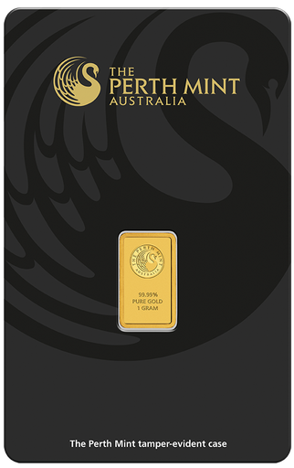 [30012] 1 Gramm Goldbarren Perth Mint mit Zertifikat - Känguru