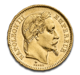 [11004] 20 Franken Napoleon III. Goldmünze | 1861-1870 | Frankreich