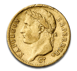 [11002] 20 Franken Napoleon I Goldmünze | 1809-1814 | Frankreich