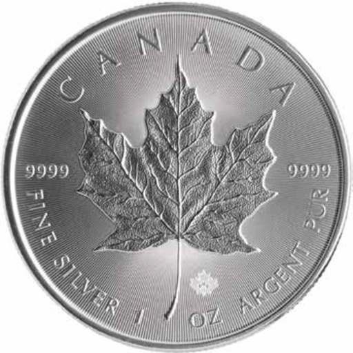 [20487-2] Maple Leaf 1 Unze Silbermünze verschiedene Jahre differenzbesteuert