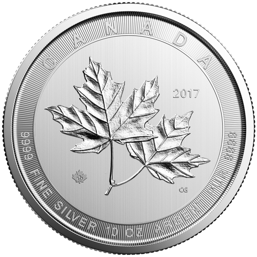 [204240-1] Maple Leaf 10 oz Silbermünze 2017 differenzbesteuert