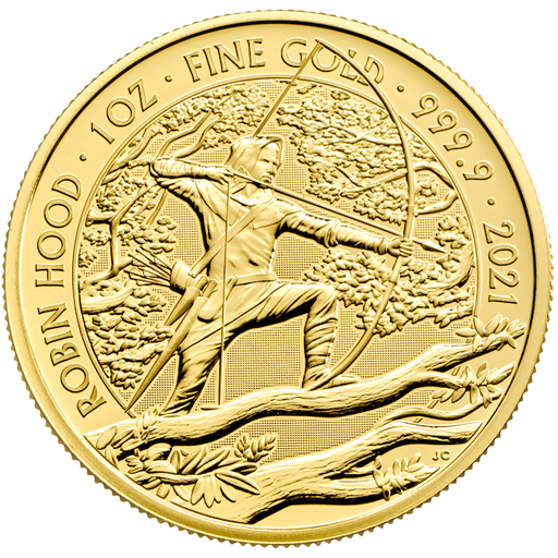 [109291] Myths and Legends &quot;Robin Hood&quot; 1 Unze Goldmünze 2021