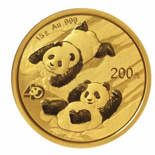 [106307] China Panda 15g Goldmünze 2022