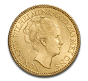 10 Niederländische Gulden Wilhelmina Goldmünze | 1911-1933 | Niederlande