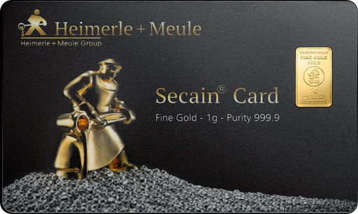 [30053] 1 Gramm Goldbarren Heimerle + Meule