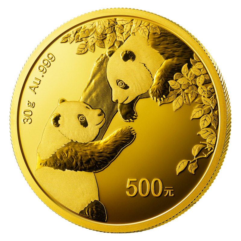 China Panda 30g Gold Coin 2023 | CelticGold.eu