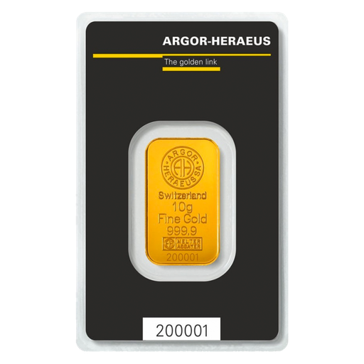 [30065] 10 Gramm Goldbarren Argor-Heraeus