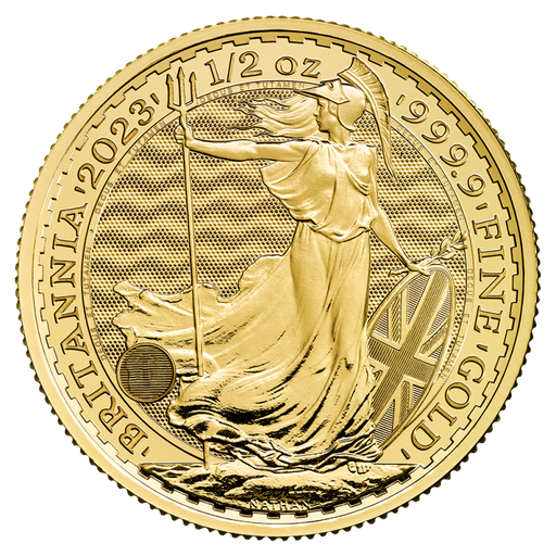 [109210] Britannia Charles 1/2 Unze Goldmünze 2023