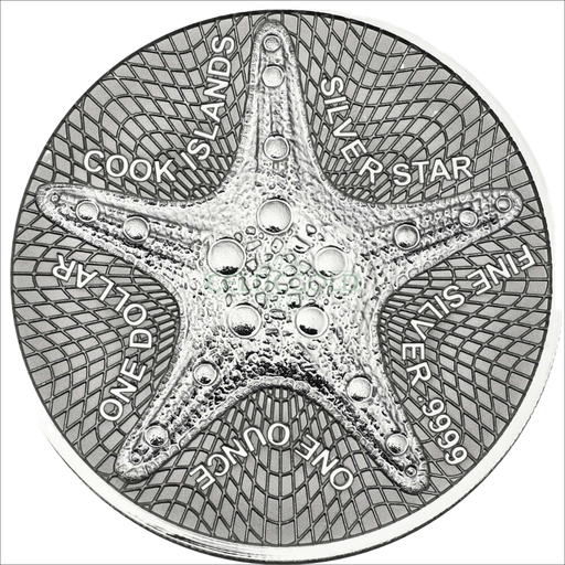 [21991] Cook Islands Silver Star 1oz Silbermünze 2021 differenzbesteuert