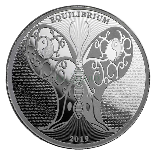 [24113] Tokelau Equilibrium 1 Unze Silbermünze 2019 differenzbesteuert