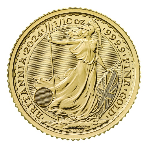 [109217] Britannia King Charles III 1/10 Unze Goldmünze 2024