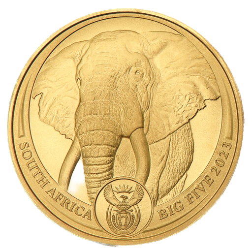 [116248] Südafrika Big Five - Elefant 1 Unze Goldmünze 2023