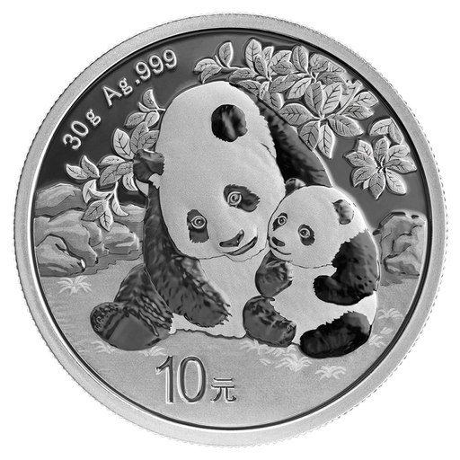 [20695] China Panda 30g Silbermünze 2024
