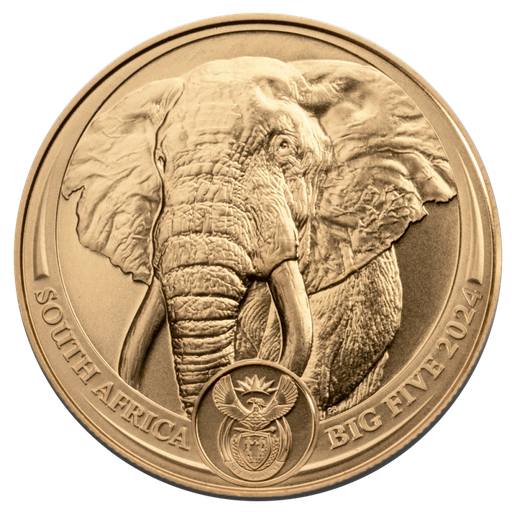 [116255] Südafrika Big Five - Elefant 1 Unze Goldmünze 2024