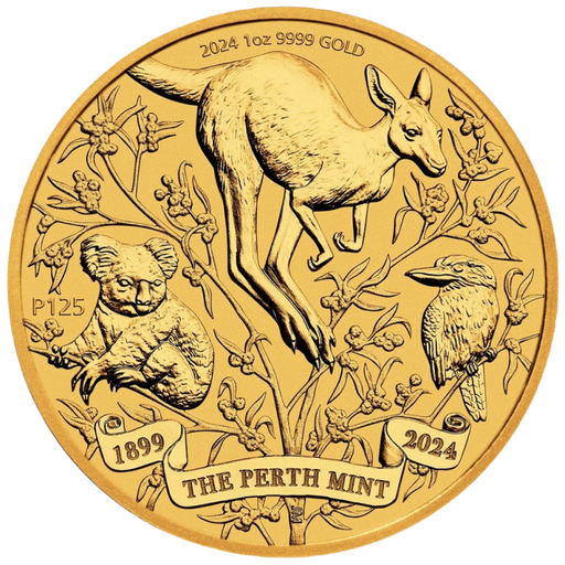 [101290] 125 Jahre Perth Mint 1 Unze Goldmünze 2024