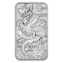 Drache rechteckig 1oz Silbermünze 2018 differenzbesteuert