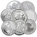 1 Unze Silber "Verschiedene" Runden-Medaillen