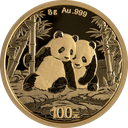 China Panda 8g Goldmünze 2026