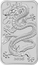 Drache rechteckig 1 Unze Silbermünze 2026